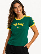 Camisa Brasil Retrô (Compre 1 Leve 3)