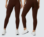 Kit 2 calças legging canelada poliamida sem costura