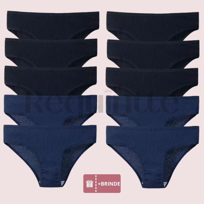 Calcinhas Santie Confort 100% em Algodão [Compre 5 Leve 10] + Frete Grátis