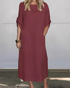 Vestido Casual Susan | Linho Puro - (Soltinho)