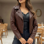 Jaqueta Cropped de Couro (Compre 1, Leve 2)