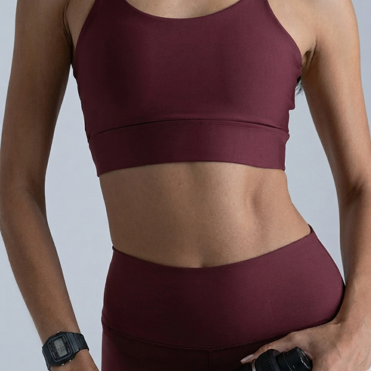 Kit Conjunto Fitness Legging + Short + Top Alça