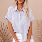 [COMPRE 1 E LEVE 3] Camisa Alvorada™ em Linho de Algodão / A Peça Essencial do Verão para a Mulher Decidida e Sofisticada!