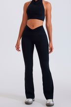 Legging flare feminina