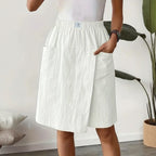 Shorts Saia Celenne™ em Linho de Algodão com Conforto Premium