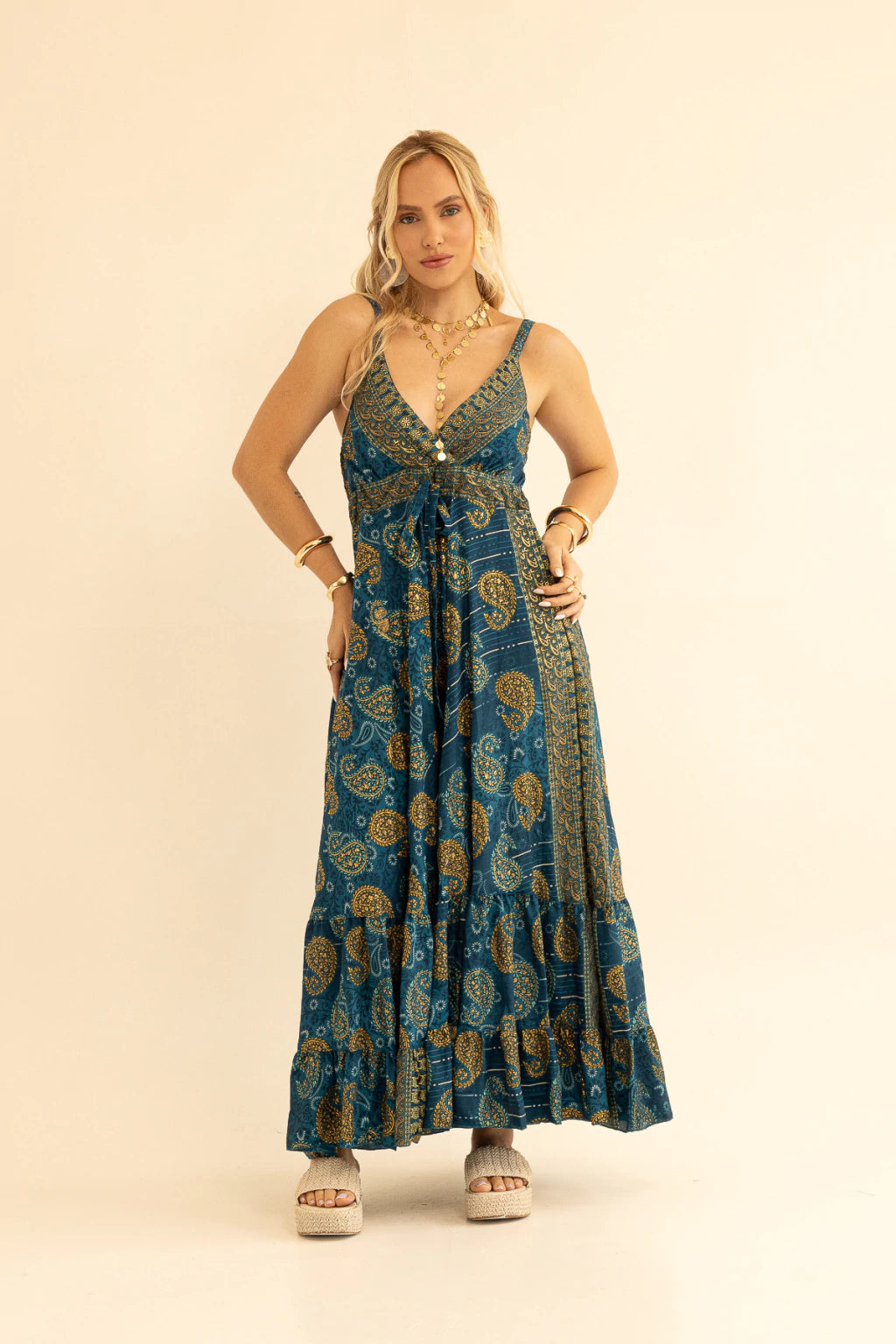Vestido Longo de Seda Dara